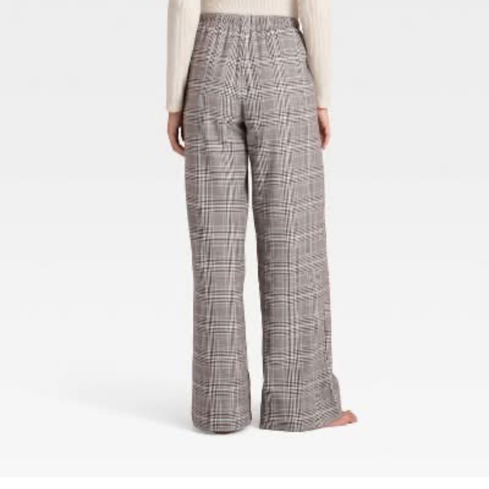 Auden Plaid Flannel Pajama Pants Wide Leg Drawstring NWT Small - Picture 2 of 5
